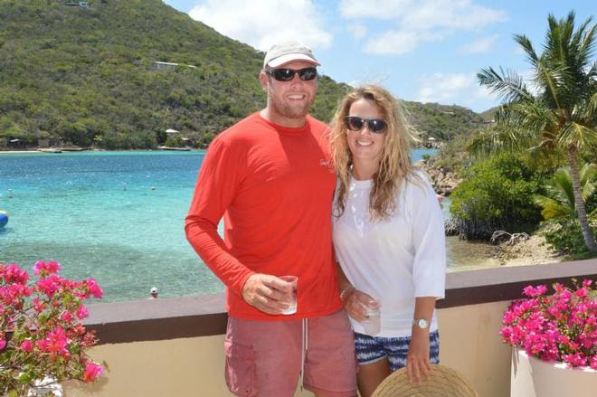 Taking line honours and CSA Cruising - Ross Appleby and his wife Sarah double-handed Scarlet Oyster – BVI Spring Regatta and Sailing Festival © Todd VanSickle